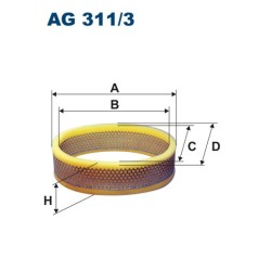 FILTRON AIR FILTER AG 311/3