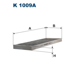 FILTRON CABIN FILTER CARBON K 1009A