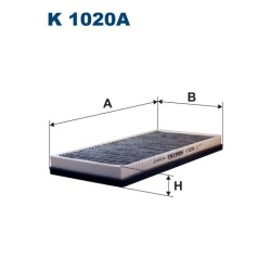 FILTRON CARBON CABIN FILTER K 1020A