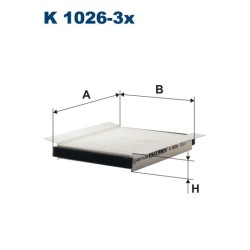 FILTRON CABIN FILTER K 1026-3X