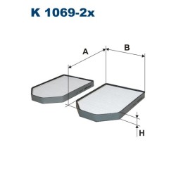 FILTRON CABIN FILTER K 1069-2X