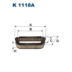 FILTRON CABIN FILTER CARBON K 1118A