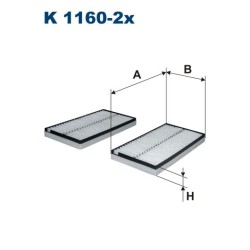FILTRON CABIN FILTER K 1160-2X