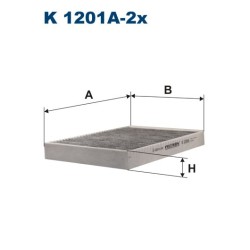FILTRON CARBON CABIN FILTER K 1201A-2X