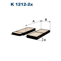 FILTRON CABIN FILTER K 1212-2X