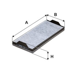 FILTRON CABIN FILTER CARBON K 1253A