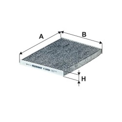 FILTRON CABIN FILTER CARBON K 1255A