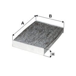 FILTRON CABIN FILTER CARBON K 1367A