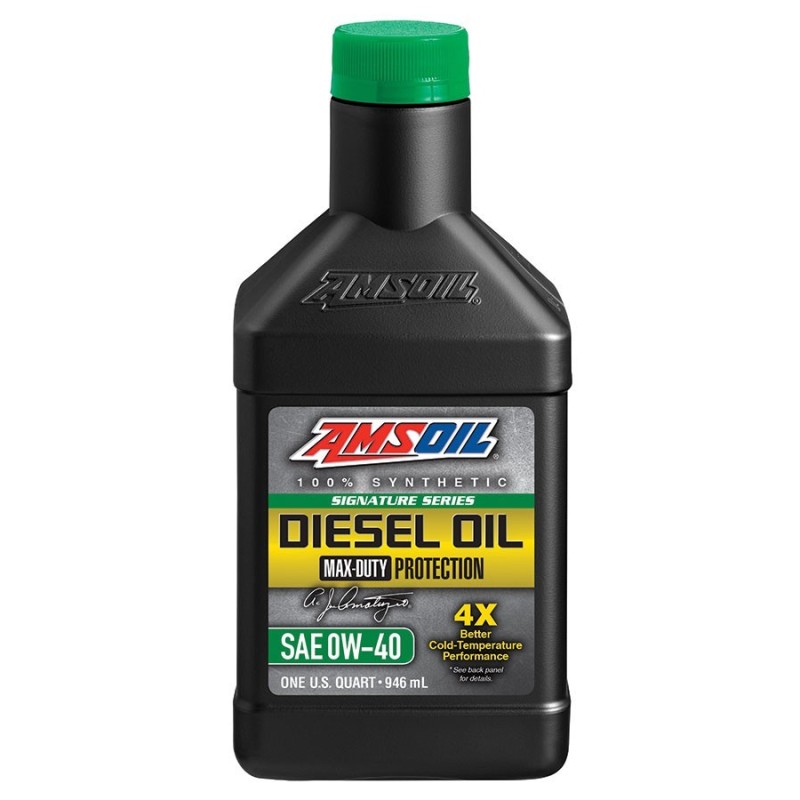 Image of AMSOIL 0W40 Max-Duty Signature Series Diesel Oil DZF 0,946L