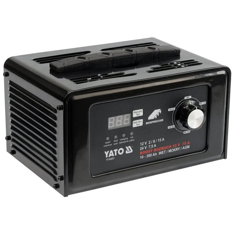 YATO PROSTOWNIK ELEKTRON 12/24V 15A ROZRUCH YT-83051