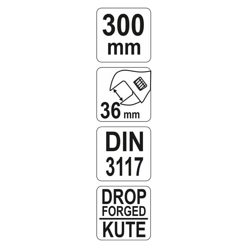 YATO KLUCZ NASTAWNY 300MM YT-21653