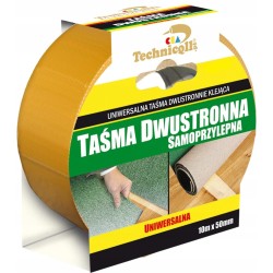 TECHNICQLL DOUBLE-SIDED UNIVERSAL TAPE 10MX50M T-222