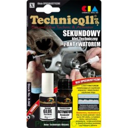 TECHNICQLL GLUE SECONDS WITH ACTIVATOR 8G+8ML X-942