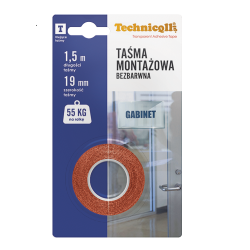 TECHNICQLL CLEAR MOUNTING TAPE 1.5MX19MM T-680