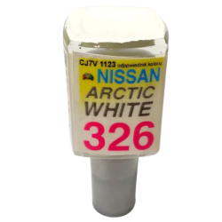 ARASYSTEM LAKIER SAMOCHODOWY 10ML NISSAN 326 ARCTIC WHITE ZAPRAWKA
