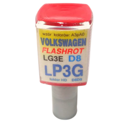 ARASYSTEM LAKIER SAMOCHODOWY 10ML  AUDI VW SEAT P3G LP3G D8 CZERWONY FLASH